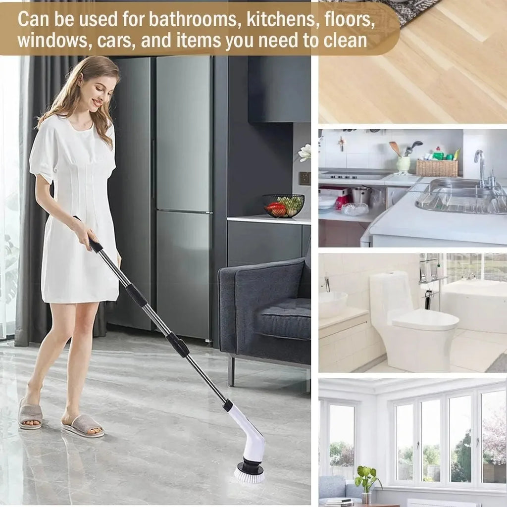 Rechargeable Electric Spin Scrubber - Cordless Cleaning Brush
