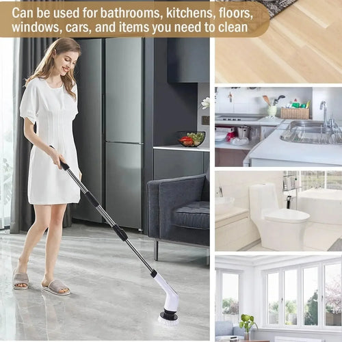Rechargeable Electric Spin Scrubber - Cordless Cleaning Brush