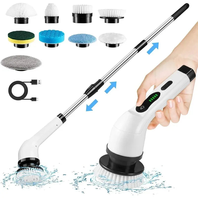 Rechargeable Electric Spin Scrubber - Cordless Cleaning Brush